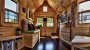 The interior of the Chris and Malissa's 140 sq. ft. Tiny Tack House