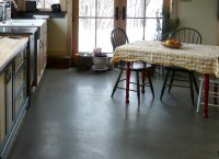 Polished concrete floor