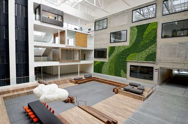 3-story vertical garden plant wall