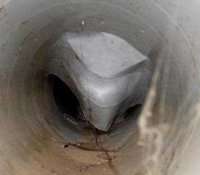 Conduit effondré