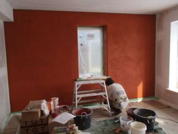 Red Wall Natural Plaster Endeavour Centre