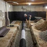 Waterproofing a basement from the inside often turns into a big job