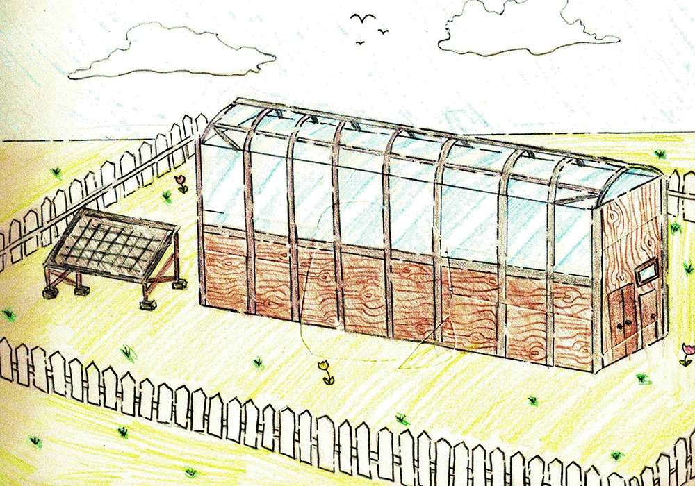 Solar powered off grid greenhouse Sagkeeng First Nations Youth in Manitoba
