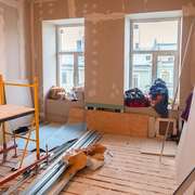 Drywall and construction dust during home renovations