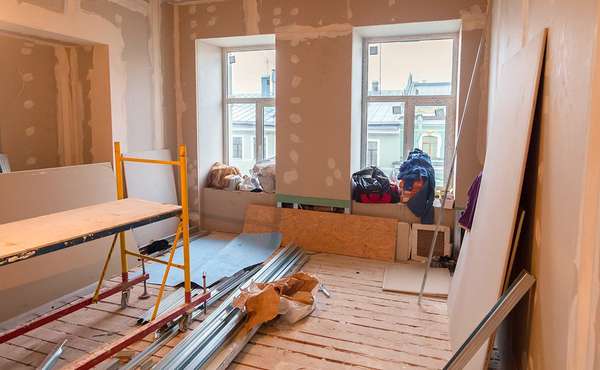 Drywall and construction dust during home renovations