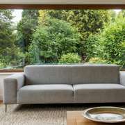 Living Room with Argon Gas Filled Triple Pane Large Picture Windows
