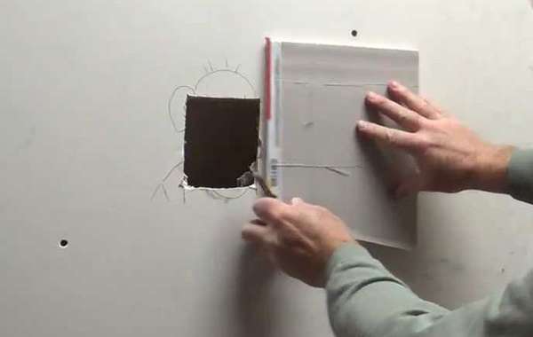 How to REPAIR DRYWALL - jam that sticky white stuff in those holes folks