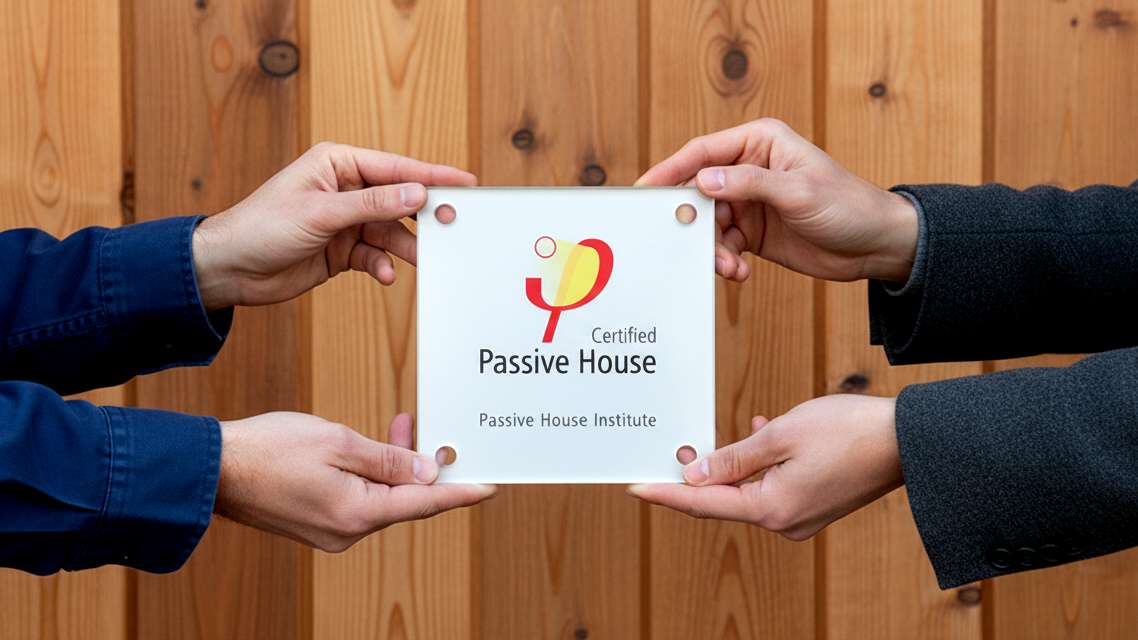 Passive House certification plaque
