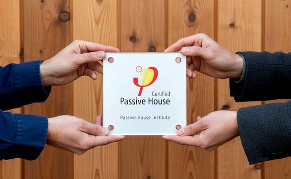 Passive House certification plaque