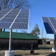 Backyard solar panels