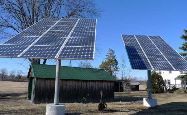 Backyard solar panels