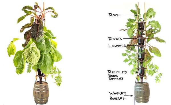 The Elegant Farm hydroponic bottle garden