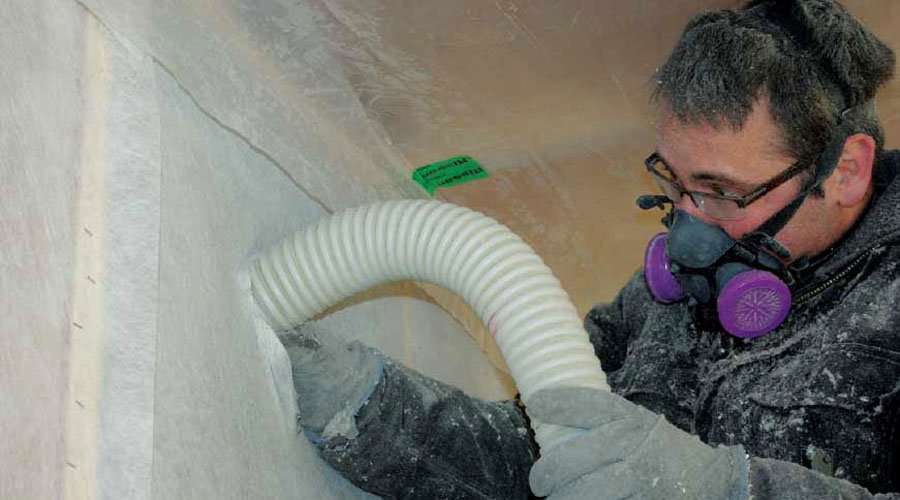 Dense-packed cellulose wall insulation