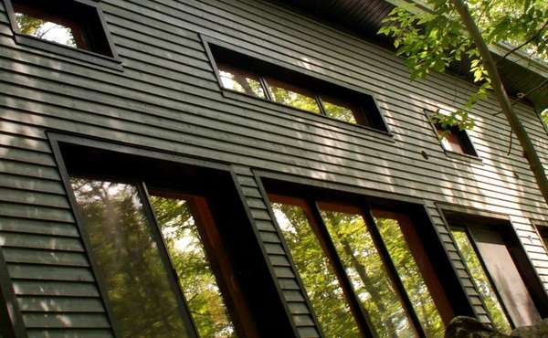 Wood frame triple-glazed, argon-filled windows in the Ecohome Demo House