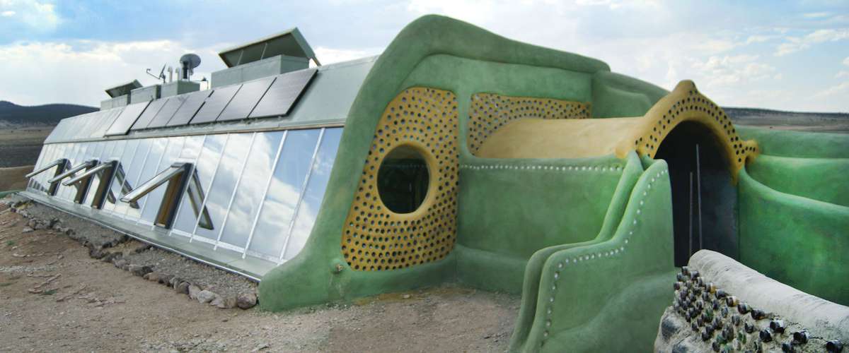Earthship in Taos, New Mexico, shame they don't work in cold climates