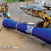 the installation of a LucidPipe power generator via Lucid Energy