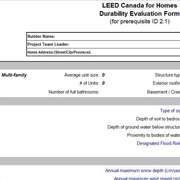 Durability Risk Evaluation Form
