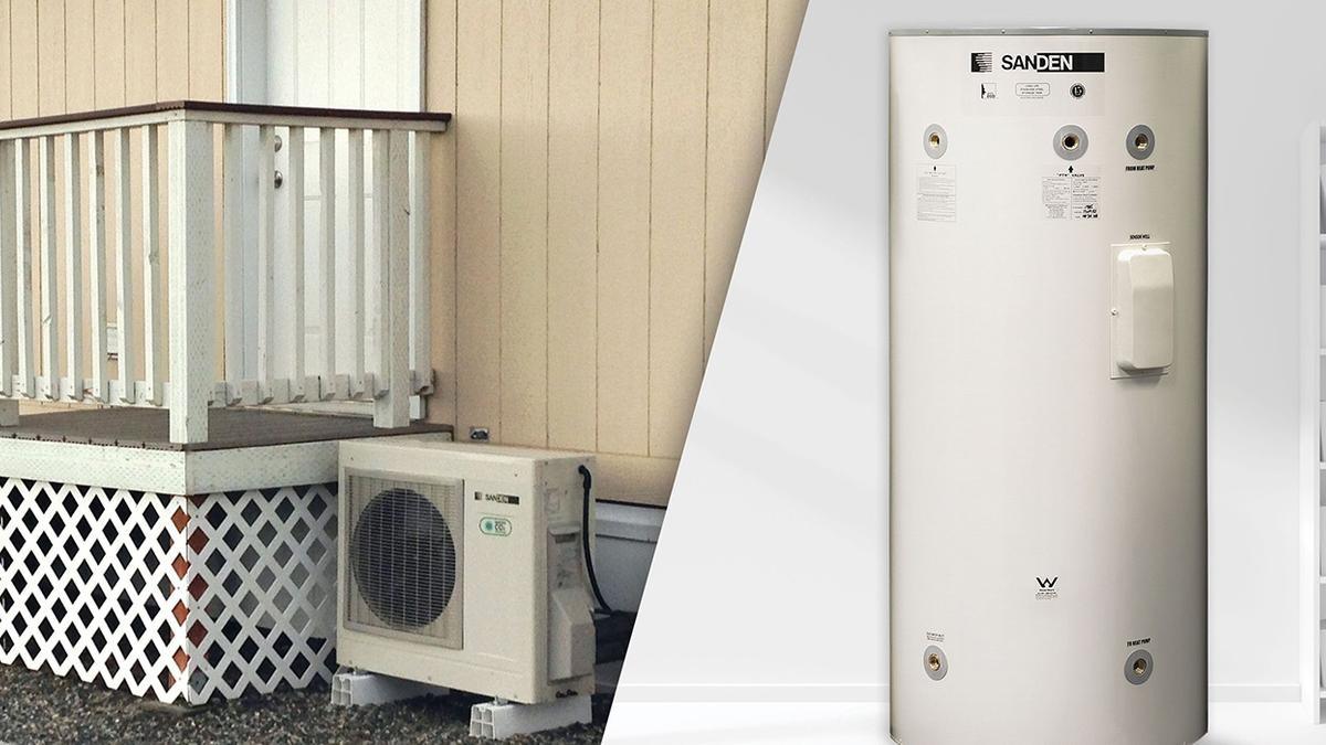 Chauffe-eau à thermopompe avec compresseur extérieur