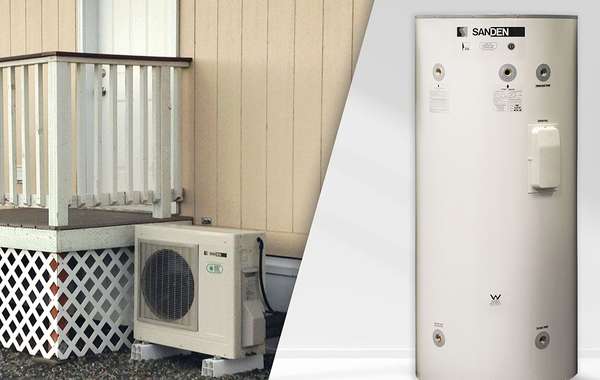 Exterior compresssor heat pump water heater