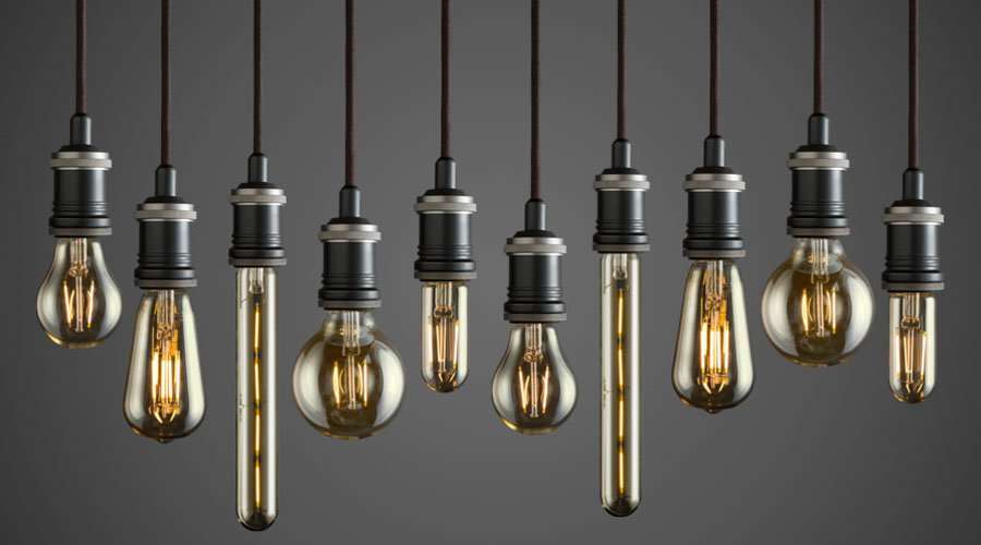 LED filament bulbs