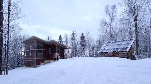 Off-grid, passively-heated LEED Gold certified home Quebec Canada