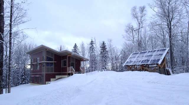 Off-grid, passively-heated LEED Gold certified home Quebec Canada