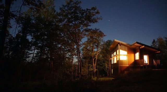 Heating an off-grid home