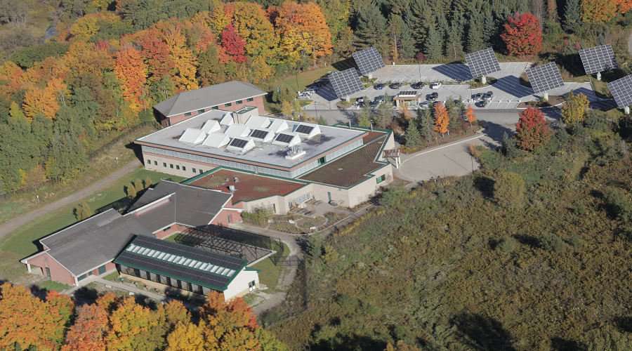 Aerial view of The Earth Rangers Centre (CNW Group/Earth Rangers)