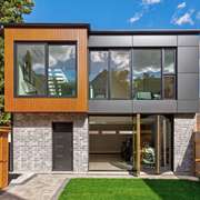 Modern two-story laneway house with garage and living space in Toronto GTA ON
