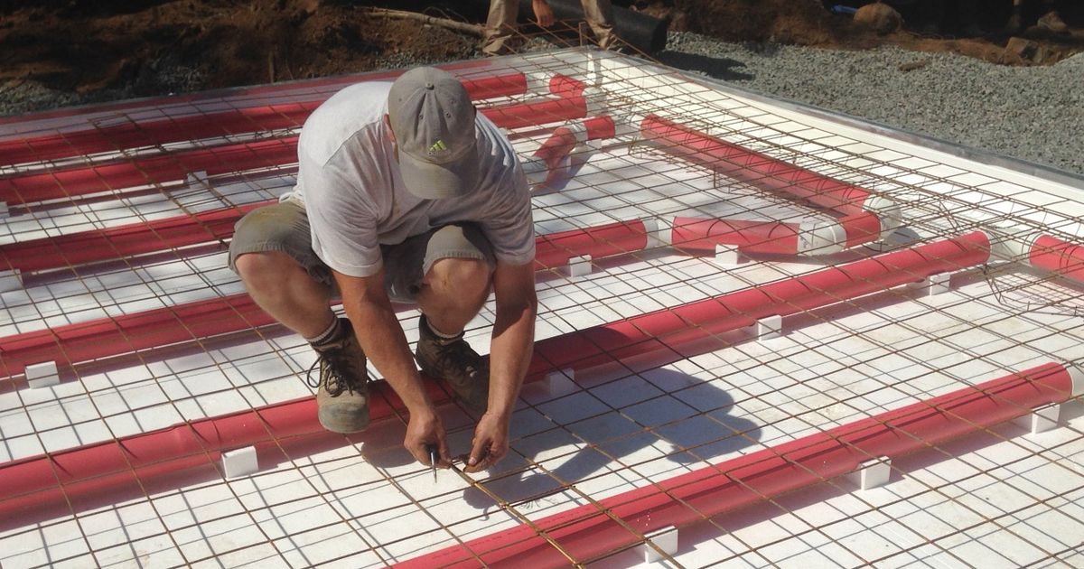 Insulated Radiant Floor ICF Foam Forms Heated with Air - Ecohome