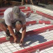 Insulated Radiant Floor ICF Foam Forms Heated with Air