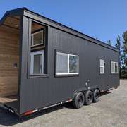 A tiny home on wheels near Vancouver in BC