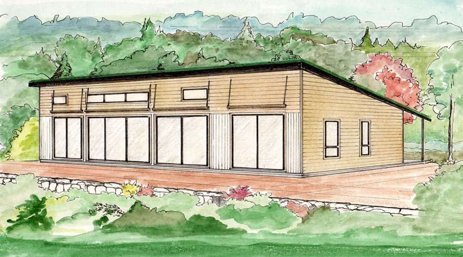 Rendering of the Ecohome demonstration house