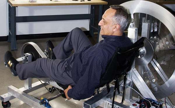 60 minutes on this bicycle can power your home For 24 hours (in theory anyhow)