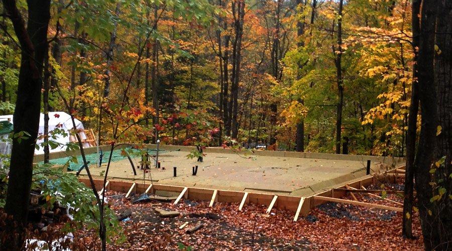 Slab-on-grade for Ecohome's upcoming video building guide