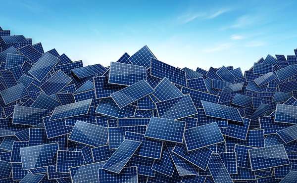 Solar panel recycling to prevent sending them to landfills