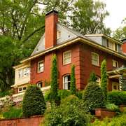 An Old Brick Faced Home Tricky To Air Seal - Image © Blackstone Edge Studios