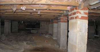 Insulating crawlspaces as part of home renovation