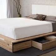 Under bed storage makes the most of unused space in the bedroom or tiny home