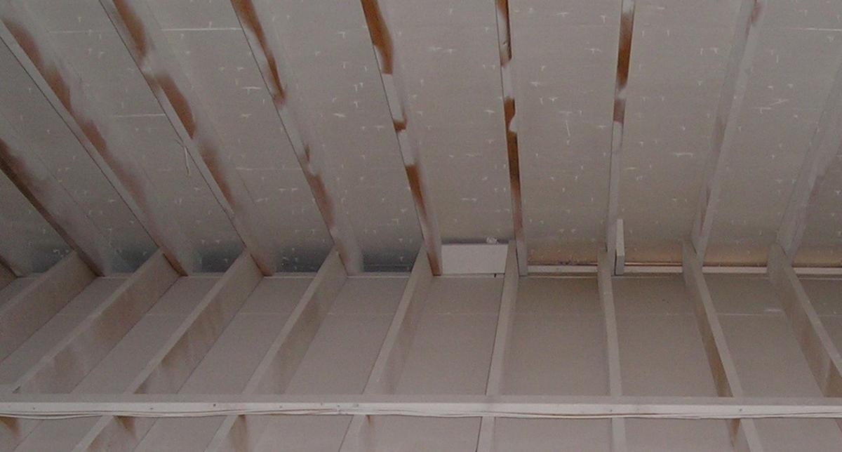 An attic with 'insulating paint' which doesn't insulate