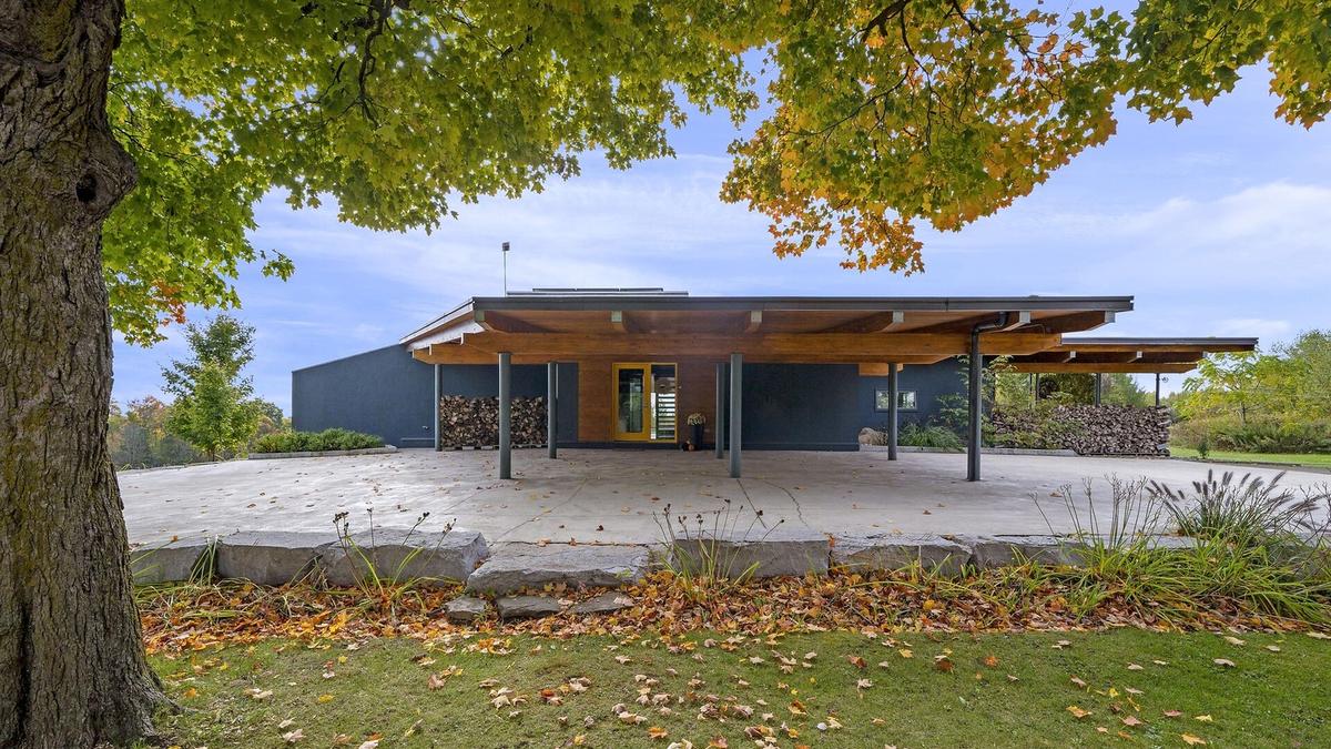 Passive solar design meets practical sustainability in rural ontario home