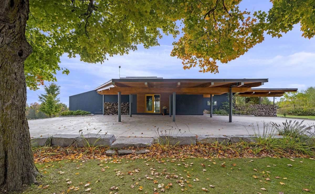 Passive solar design meets practical sustainability in rural ontario home