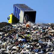 Plastic in landfill