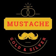 Mustache Gold and Silver