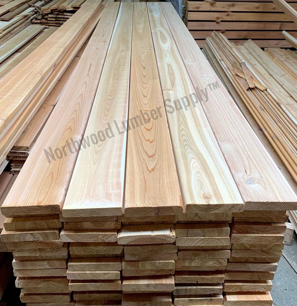 Lumber Western Red Cedar Decking Boards 5/4”x6” by Northwood Lumber