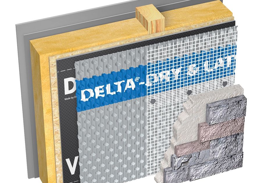 DELTA®Dry & Lath 2in1 Rainscreen & Fiberglass Lath System Ecohome