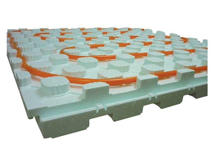 Radiant floor heating insulation ISORAD V2 EPS panels from Isolofoam