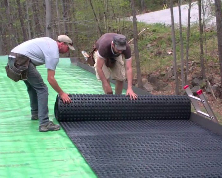 Water Storage & Drainage Sheet for Green Roofs - Delta Floraxx - Ecohome