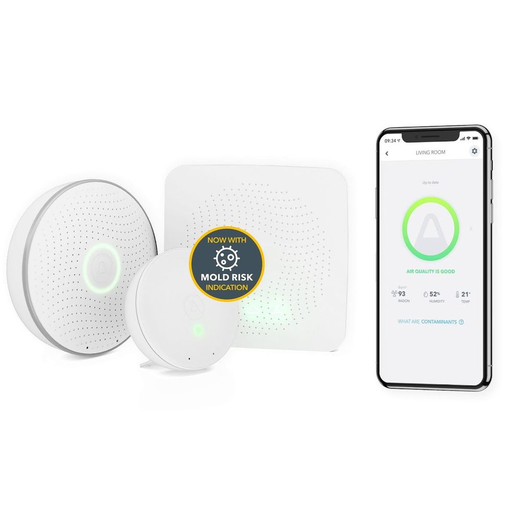 Smart Radon Detector with Mold Sensor Airthings Ecohome