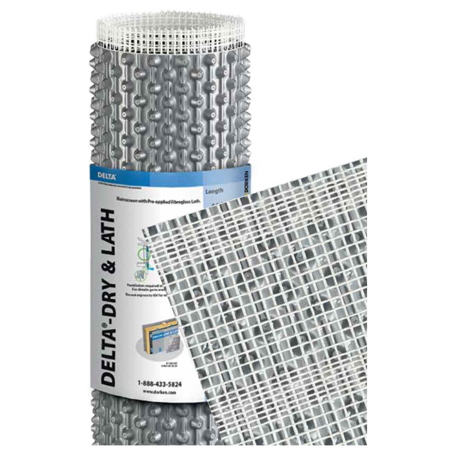 DELTA®Dry & Lath 2in1 Rainscreen & Fiberglass Lath System Ecohome